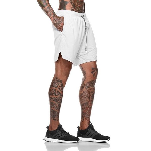 men's shorts linling2021 sports casual design interior pocket quick-drying running five-point breathable training pants, White;black
men's shorts linling2021 sports casual design interior pocket quick-drying running five-point breathable training pants, White;black