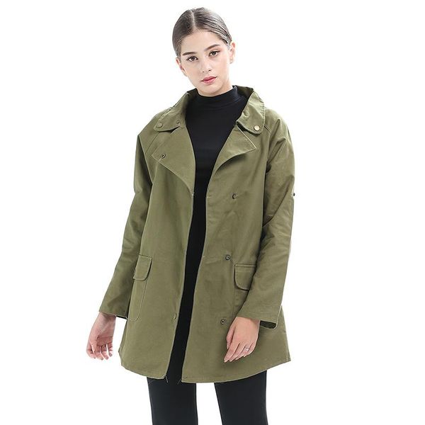 women's trench coats women' windbreakers long coat turn down collar female solid army green pockets button autumn abrigos 6q1877, Tan;black
women's trench coats women' windbreakers long coat turn down collar female solid army green pockets button autumn abrigos 6q1877, Tan;black