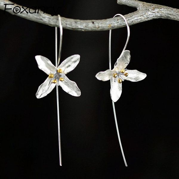 stud foxanry prevent allergy 925 sterling silver earrings for women creative cute flowers tassel accessories trendy party jewelry, Golden;silver
stud foxanry prevent allergy 925 sterling silver earrings for women creative cute flowers tassel accessories trendy party jewelry, Golden;silver