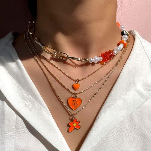 chains cute heart flower pendant necklace for women multi-layer resin bear mushroom pearl beaded choker fashion jewelry gift, Silver
chains cute heart flower pendant necklace for women multi-layer resin bear mushroom pearl beaded choker fashion jewelry gift, Silver