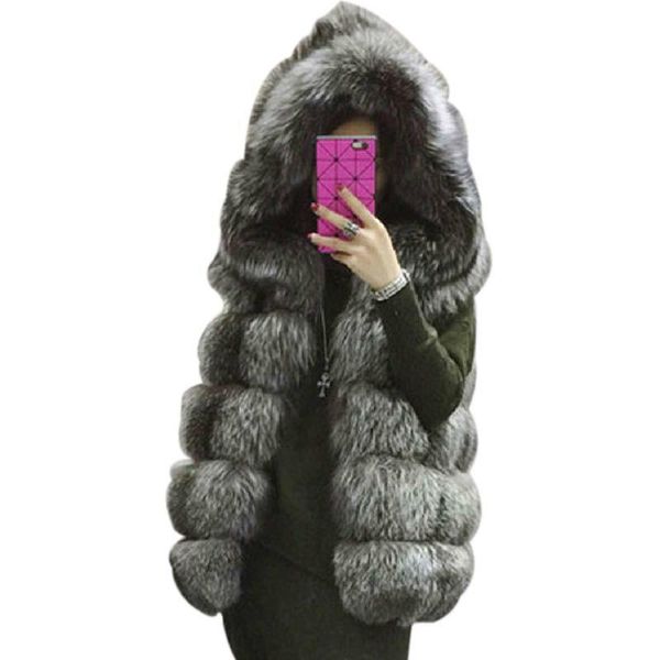 women's fur & faux s-4xl female hooded coat autumn winter thick warm silver vest women high-grade cappa fashion cardigan, Black
women's fur & faux s-4xl female hooded coat autumn winter thick warm silver vest women high-grade cappa fashion cardigan, Black