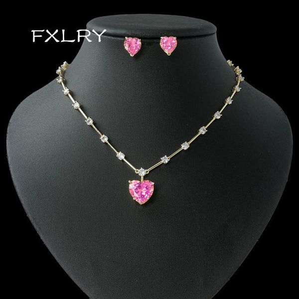 earrings & necklace fxlry elegant cubic zirconia heart earring and for women wedding fashion jewelry set, Silver
earrings & necklace fxlry elegant cubic zirconia heart earring and for women wedding fashion jewelry set, Silver