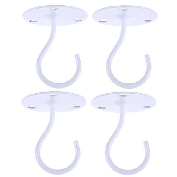 4pcs overhead hooks cabinet floor porch wardrobe hook lantern mosquito net ceiling wind chime (white) & rails
4pcs overhead hooks cabinet floor porch wardrobe hook lantern mosquito net ceiling wind chime (white) & rails