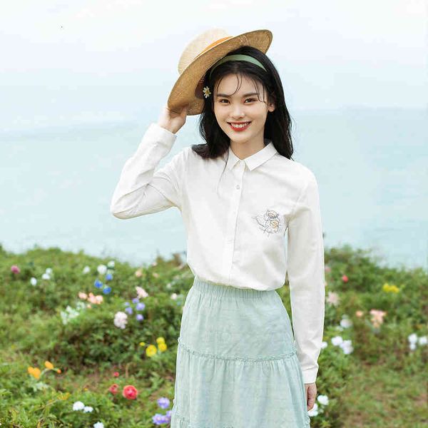 blouses spring arrival women's long sleeve cotton hemp versatile retro embroidered printed shirt 8q69, White
blouses spring arrival women's long sleeve cotton hemp versatile retro embroidered printed shirt 8q69, White