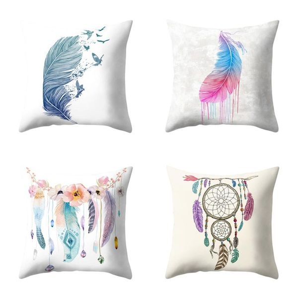pillow case decorative feather printed cushions covers comfortable car sofa pillowcase home supplies
pillow case decorative feather printed cushions covers comfortable car sofa pillowcase home supplies