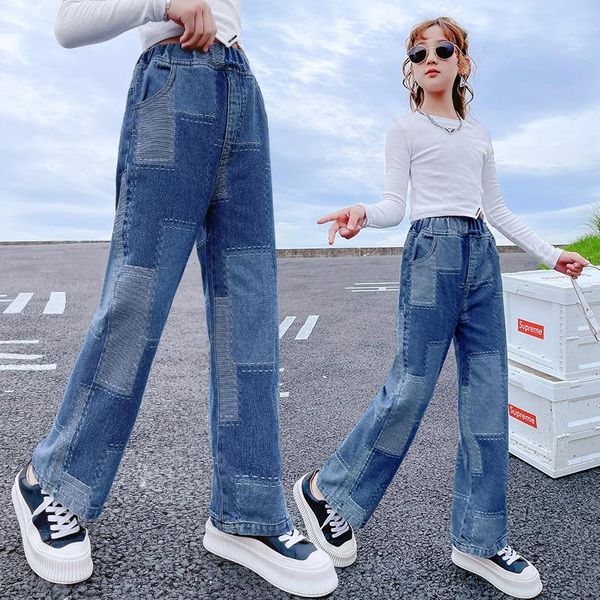 jeans teen girls denim pants spring autumn fashion kids loose high waist soft girl trousers for boys 5-14years, Blue
jeans teen girls denim pants spring autumn fashion kids loose high waist soft girl trousers for boys 5-14years, Blue