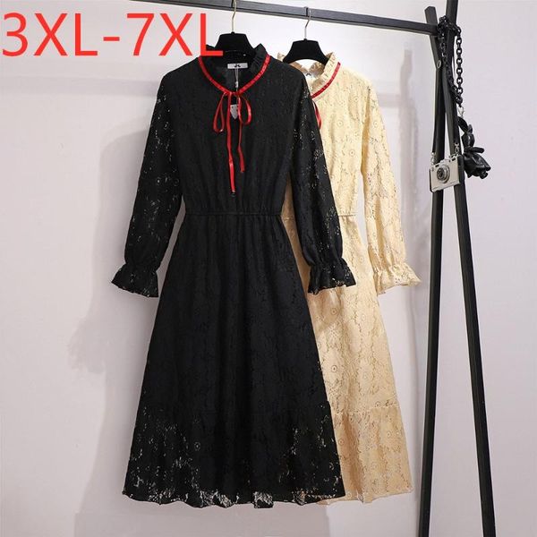 casual dresses ladies autumn winter plus size midi dress for women large long sleeve loose black retro bow lace 3xl 4xl 5xl 6xl 7xl, Black;gray
casual dresses ladies autumn winter plus size midi dress for women large long sleeve loose black retro bow lace 3xl 4xl 5xl 6xl 7xl, Black;gray