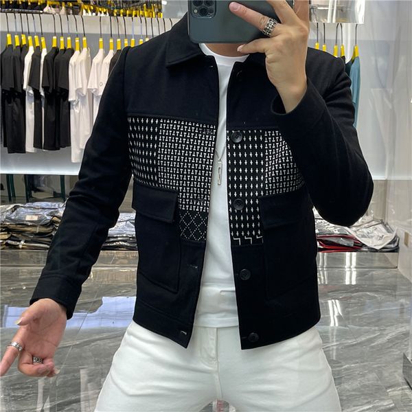 men's jackets autumn hip hop coat club outfit korean streetwear fashion patchwork print wool casual floral 8dps, Black;brown
men's jackets autumn hip hop coat club outfit korean streetwear fashion patchwork print wool casual floral 8dps, Black;brown