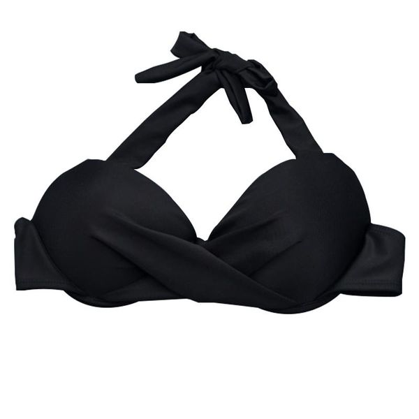 bikinis set solid black twist push up bikini 2021 halter brazilian for women swimming
bikinis set solid black twist push up bikini 2021 halter brazilian for women swimming