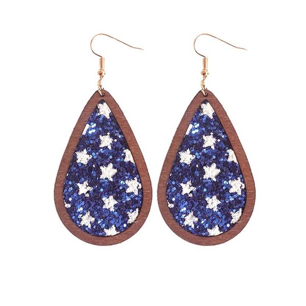 dangle & chandelier teardrop stars and stripes glitter leather wood drop earrings for women, Silver
dangle & chandelier teardrop stars and stripes glitter leather wood drop earrings for women, Silver