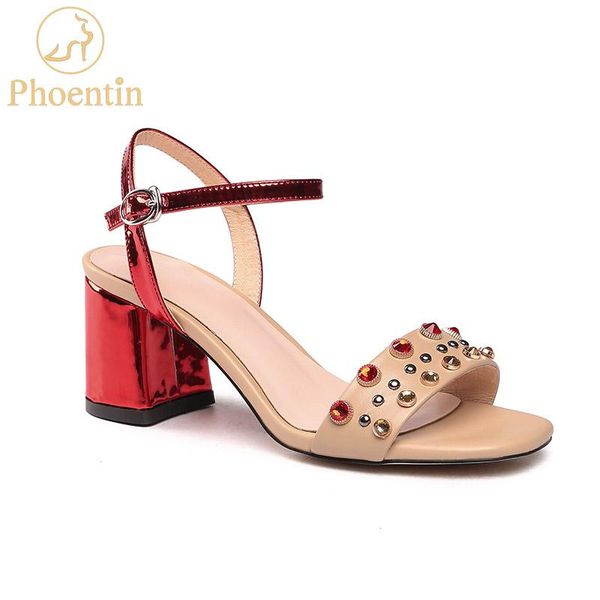 phoentin genuine leather sandal women 2021 crystal cross strap sandals rivet mixed colors luxury shoes plus size ft840, Black
phoentin genuine leather sandal women 2021 crystal cross strap sandals rivet mixed colors luxury shoes plus size ft840, Black