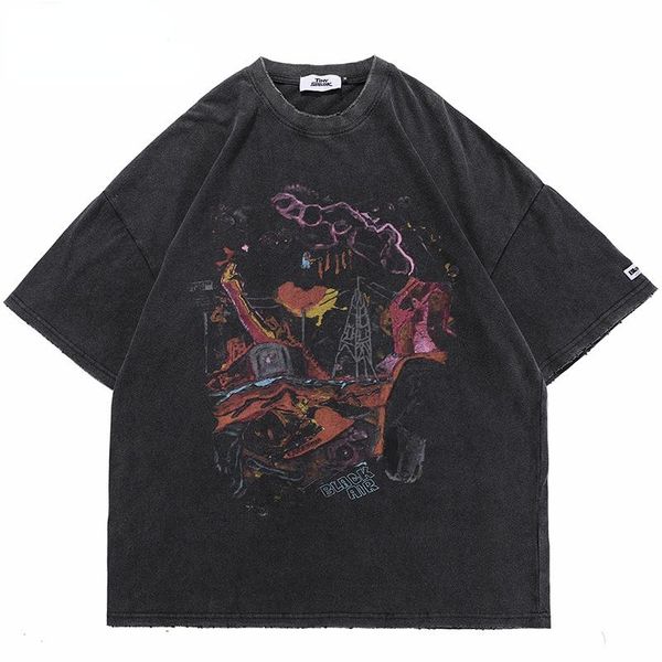 men's t-shirts hip hop oversize washed t-shirt streetwear harajuku ripped graphic printed t shirt 2021 men spring summer short sleeve t, White;black
men's t-shirts hip hop oversize washed t-shirt streetwear harajuku ripped graphic printed t shirt 2021 men spring summer short sleeve t, White;black