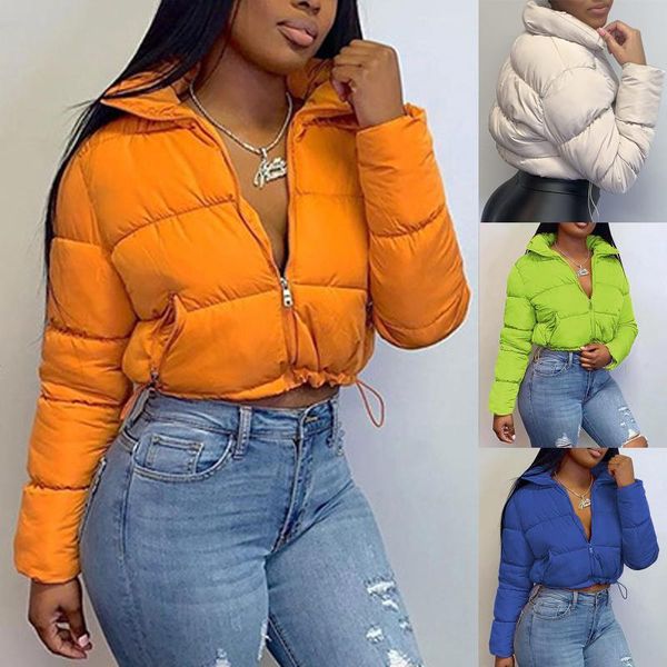women short parkas stand zipper parka 2021 winter jacket coat fashion autumn solid warm casual padded female women's down, Black
women short parkas stand zipper parka 2021 winter jacket coat fashion autumn solid warm casual padded female women's down, Black
