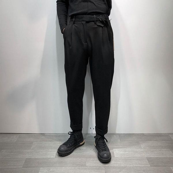 men's pants spring and autumn classic dark simple loose waistband trousers curly casual fashion large size harlan, Black
men's pants spring and autumn classic dark simple loose waistband trousers curly casual fashion large size harlan, Black