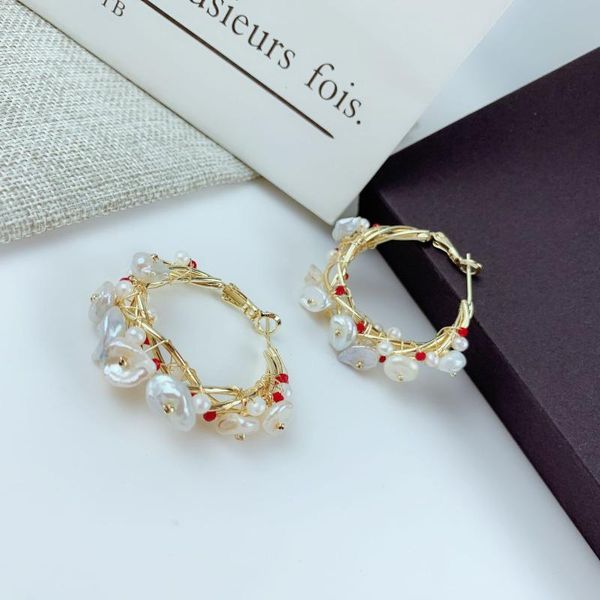 fashion baroque natural pearl flower small gold hoop earrings for women luxury earring 2021 anneau oreille ronde oorbellen & huggie, Golden;silver
fashion baroque natural pearl flower small gold hoop earrings for women luxury earring 2021 anneau oreille ronde oorbellen & huggie, Golden;silver