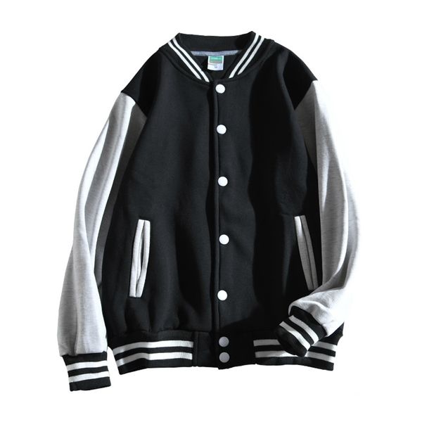 men baseball jacket single breasted patchwork casual baseball uniform coat male jaqueta masculino thick bomber jacket 211009, Black;brown
men baseball jacket single breasted patchwork casual baseball uniform coat male jaqueta masculino thick bomber jacket 211009, Black;brown