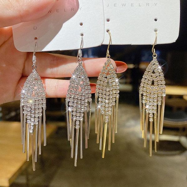 dangle & chandelier vintage shiny rhinestone tassel drop earrings for women girls gold crystal hanging 2021 trend wedding jewellery, Silver
dangle & chandelier vintage shiny rhinestone tassel drop earrings for women girls gold crystal hanging 2021 trend wedding jewellery, Silver