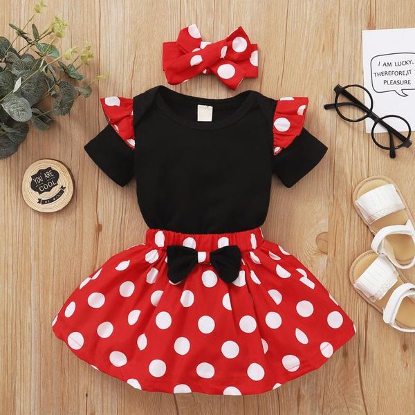 baby & children's 0-24m girls two-piece clothes set black short sleeve round collar romper + red skirt clothing sets, White
baby & children's 0-24m girls two-piece clothes set black short sleeve round collar romper + red skirt clothing sets, White