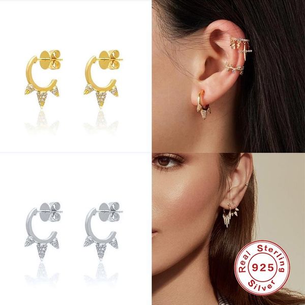 rivet diamond stud earring for women 925 silver earrings fashionable cute jewelry zircon pendientes brincos aretes, Golden;silver
rivet diamond stud earring for women 925 silver earrings fashionable cute jewelry zircon pendientes brincos aretes, Golden;silver