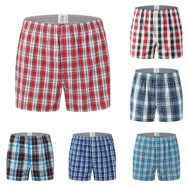 underpants men boxers plaid print soft stretchy cotton blended loose plus size elastic panties boxer shorts 2021, Black;white
underpants men boxers plaid print soft stretchy cotton blended loose plus size elastic panties boxer shorts 2021, Black;white