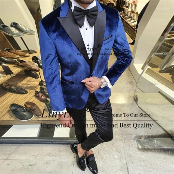 men's suits & blazers fashion blue velvet men for wedding slim fit groom tuxedos 3 piece jacket vest pants man prom blazer costume homm, White;black
men's suits & blazers fashion blue velvet men for wedding slim fit groom tuxedos 3 piece jacket vest pants man prom blazer costume homm, White;black