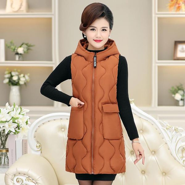 women's vests autumn winter vest women waistcoat 2021 female sleeveless jacket hooded warm long coat colete feminino, Black;white
women's vests autumn winter vest women waistcoat 2021 female sleeveless jacket hooded warm long coat colete feminino, Black;white