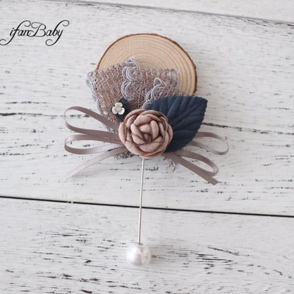 pins, brooches girl flower brooch pins lapel pin boutonniere fabric women, Gray 
pins, brooches girl flower brooch pins lapel pin boutonniere fabric women, Gray