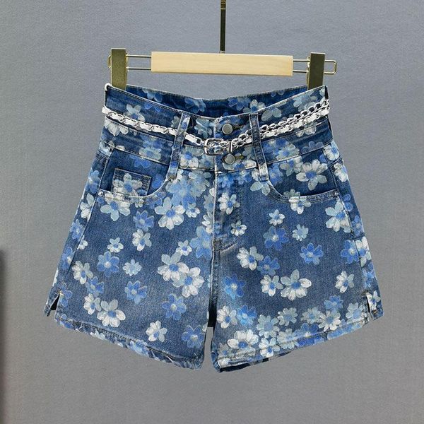 women's jeans fashion printed denim shorts 2021 summer high waist wide leg female pants lady jean, Blue
women's jeans fashion printed denim shorts 2021 summer high waist wide leg female pants lady jean, Blue