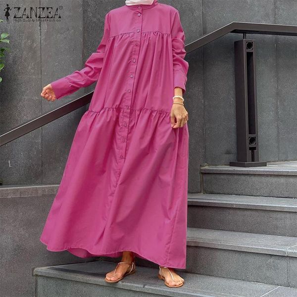 casual dresses fashion 2022 kaftan button work vestido elegant women vintage long sleeve o neck shirt dress baggy ruffle solid sundre, Black;gray
casual dresses fashion 2022 kaftan button work vestido elegant women vintage long sleeve o neck shirt dress baggy ruffle solid sundre, Black;gray