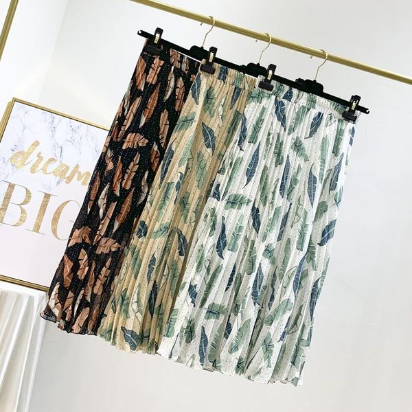 skirts summer causal maxi long pleated korean style banana leaves printed a-line ankle chiffon beach, Black
skirts summer causal maxi long pleated korean style banana leaves printed a-line ankle chiffon beach, Black