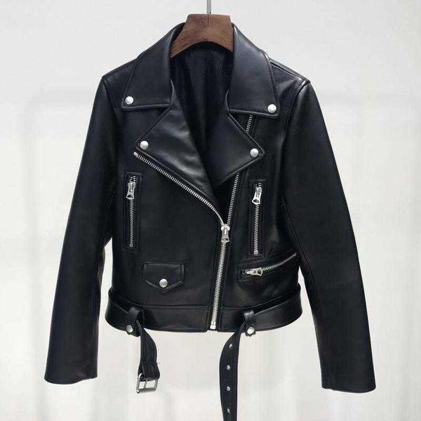 ailegogo autumn women pu leather jacket woman zipper belt short coat female motorcycle black faux outwear 210927
ailegogo autumn women pu leather jacket woman zipper belt short coat female motorcycle black faux outwear 210927
