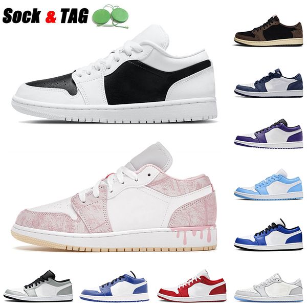 wholesale 2021 basketball shoes 1 low 1s mens jumpman designer sneakers panda paint drip game royal mocha court purple unc womens sports, White;red
wholesale 2021 basketball shoes 1 low 1s mens jumpman designer sneakers panda paint drip game royal mocha court purple unc womens sports, White;red