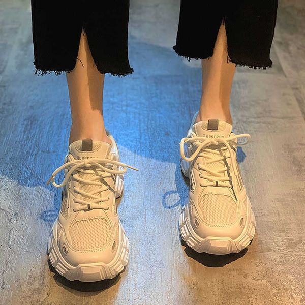 walking casual sneakers women shoes thick bottom daddy shoe thick bottom round toe mesh breathing leisure female vulcanize shoes y0907, Black
walking casual sneakers women shoes thick bottom daddy shoe thick bottom round toe mesh breathing leisure female vulcanize shoes y0907, Black