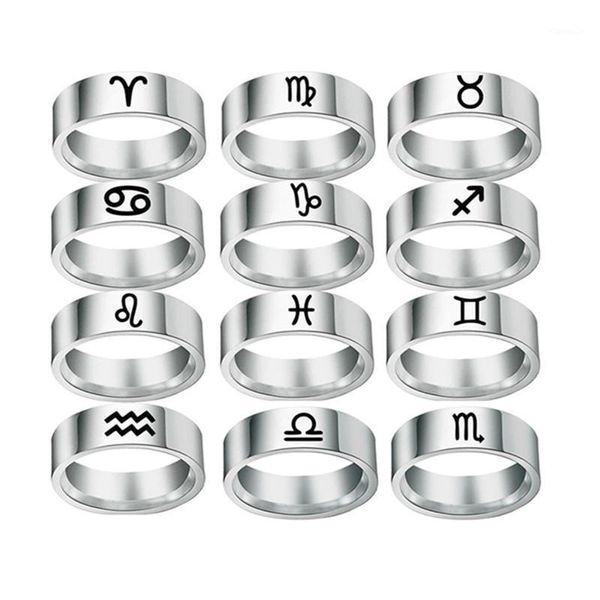 cluster rings 12 zodiac ring stainless steel wedding ariestaurus gemini cancer virgo libra scorpius sagittarius capricornus jewelry gift, Golden;silver
cluster rings 12 zodiac ring stainless steel wedding ariestaurus gemini cancer virgo libra scorpius sagittarius capricornus jewelry gift, Golden;silver