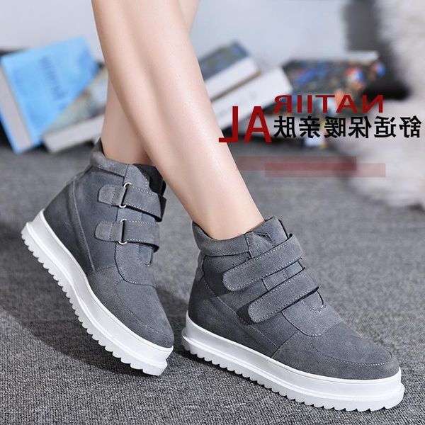 boots autumn and winter short waterproof platform boot inner heightening women's single pure color cotton, Black
boots autumn and winter short waterproof platform boot inner heightening women's single pure color cotton, Black