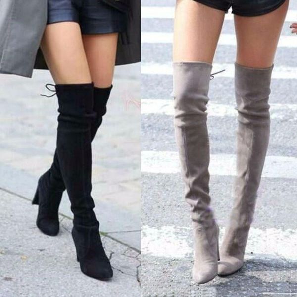 boots faux suede slim over the knee high women fashion winter thigh shoes woman, Black
boots faux suede slim over the knee high women fashion winter thigh shoes woman, Black