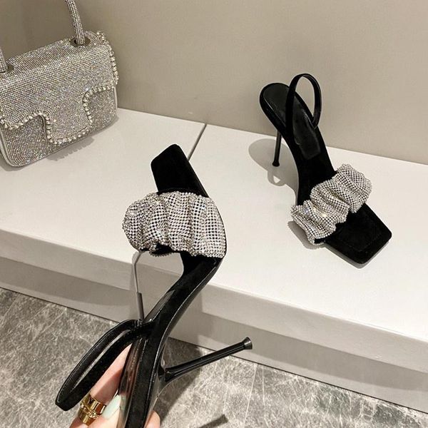 dress shoes lady sandals luxury rhinestone line sandal elegant thin high heels back pull gladiator shoe temperament versatile ball, Black
dress shoes lady sandals luxury rhinestone line sandal elegant thin high heels back pull gladiator shoe temperament versatile ball, Black