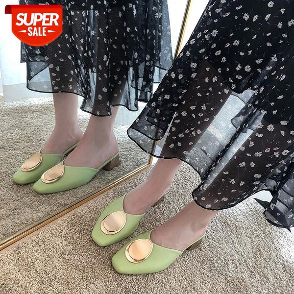 elegant mules women summer slippers low heel ladies office pumps slip-on metal decoration women casual shoes #0k1c, Black
elegant mules women summer slippers low heel ladies office pumps slip-on metal decoration women casual shoes #0k1c, Black