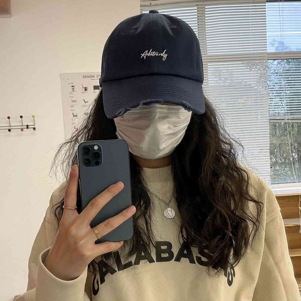 hat women's worn-out hole edging letter embroidery baseball cap men's american soft personalized cap spring and summer, Blue;gray
hat women's worn-out hole edging letter embroidery baseball cap men's american soft personalized cap spring and summer, Blue;gray