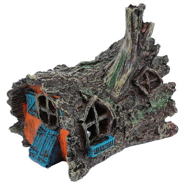 simulation tree hole cave house landscape ornament for aquarium and fish tank decorations
simulation tree hole cave house landscape ornament for aquarium and fish tank decorations