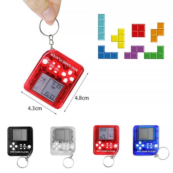 mini nostalgic game console handheld portable children's video player with keychain tetris players
mini nostalgic game console handheld portable children's video player with keychain tetris players