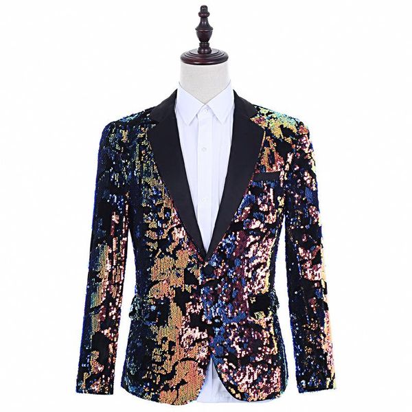 men's suits & blazers fashion design male full colour sequins nightclub dj dance performance costumes personalized shining party banque, White;black
men's suits & blazers fashion design male full colour sequins nightclub dj dance performance costumes personalized shining party banque, White;black