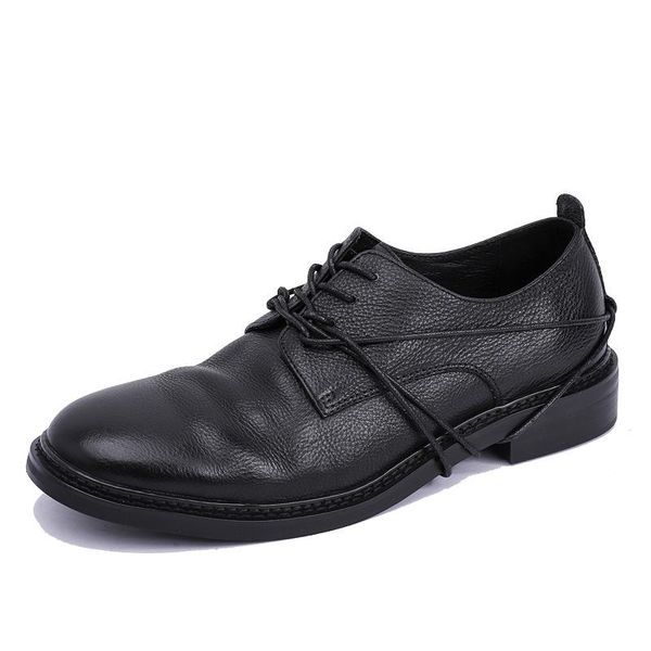 dress shoes british formal casual mens round head wedding male retro men all-match cowhid spring, Black
dress shoes british formal casual mens round head wedding male retro men all-match cowhid spring, Black