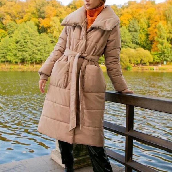 women's down & parkas rr winter large turn collar women fashion lace up coats elegant solid long cotton jackets female ladies, Black
women's down & parkas rr winter large turn collar women fashion lace up coats elegant solid long cotton jackets female ladies, Black