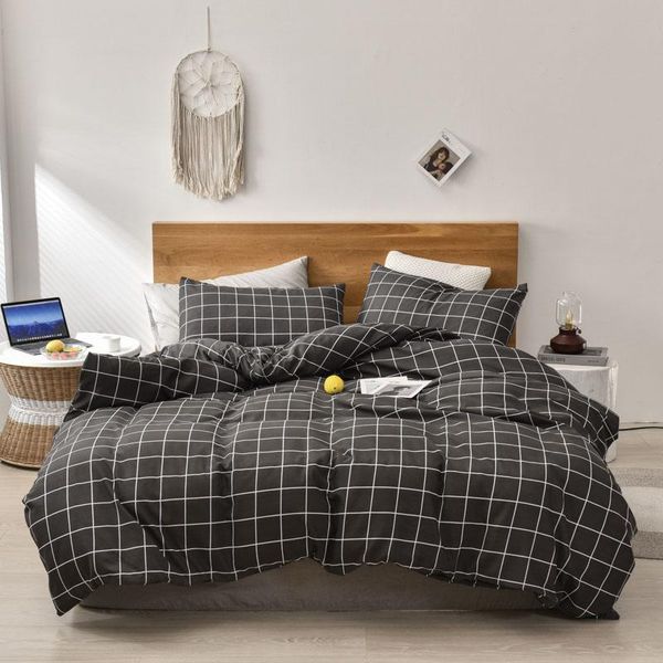 bedding sets simple set plaid quilt cover stripe pillowcase comfortable household product breathable bedclothes soft fabric for home
bedding sets simple set plaid quilt cover stripe pillowcase comfortable household product breathable bedclothes soft fabric for home