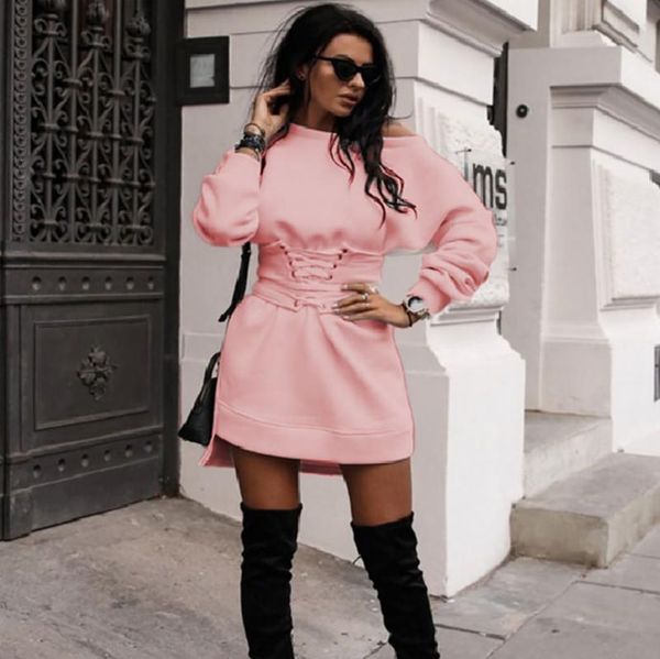 casual dresses women's dress solid o-neck a-line ropa mujer fleece thick sashes bandage above knee mini 5 color s-xl d06, Black;gray
casual dresses women's dress solid o-neck a-line ropa mujer fleece thick sashes bandage above knee mini 5 color s-xl d06, Black;gray