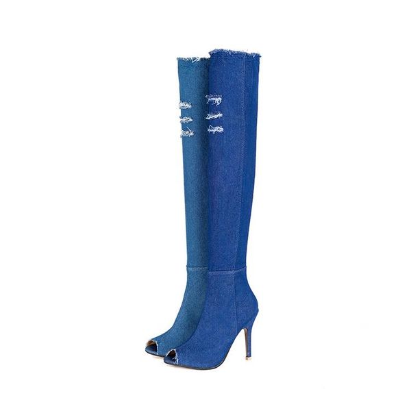 boots fish mouth super high heel over knee cowboy skinny stretch elastic sandals women summer thin, Black
boots fish mouth super high heel over knee cowboy skinny stretch elastic sandals women summer thin, Black