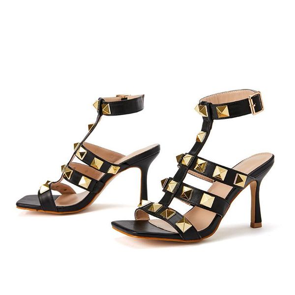 sandals big size women fashion high heels pumps shoe summer shoes for footwear rivet high-heeled, Black
sandals big size women fashion high heels pumps shoe summer shoes for footwear rivet high-heeled, Black
