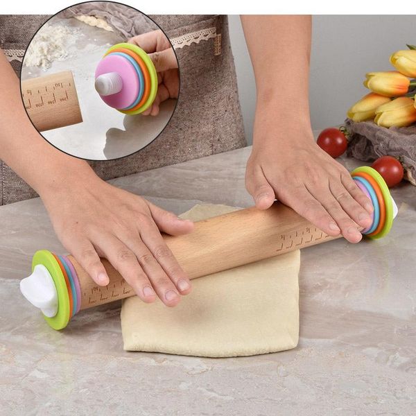 rolling pins & pastry boards adjustable pin wood dough roller kitchen baking wooden with scaled paste tools accessories
rolling pins & pastry boards adjustable pin wood dough roller kitchen baking wooden with scaled paste tools accessories