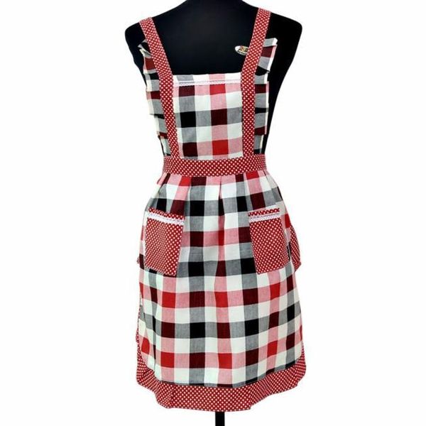 woman kitchen cooking apron dress restaurant household cleaning plaid maid with 2 pockets body bib cover aprons
woman kitchen cooking apron dress restaurant household cleaning plaid maid with 2 pockets body bib cover aprons